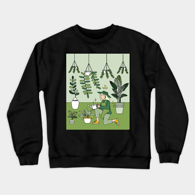 Retro Hobby Gardener Garden Gardener Crewneck Sweatshirt by flofin